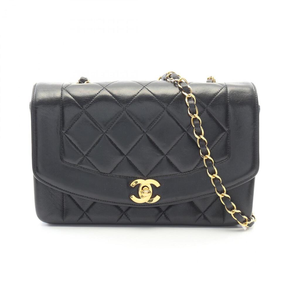 Chanel Matelassé Diana Flap Shoulder Bag/Handbag, Lambskin Leather, Women's, ...